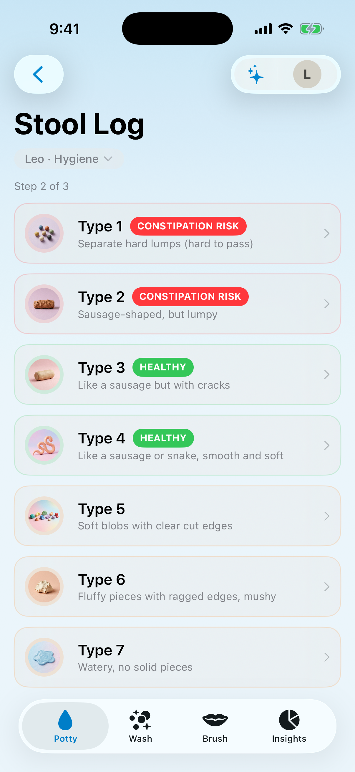 Potty Insights & Streaks