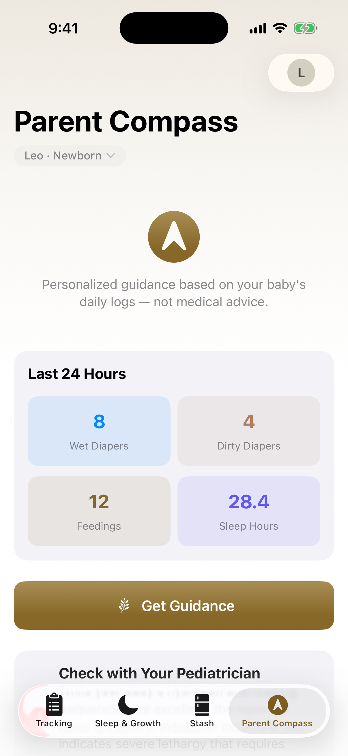 Tiny Tastes Tracker Newborn Stage